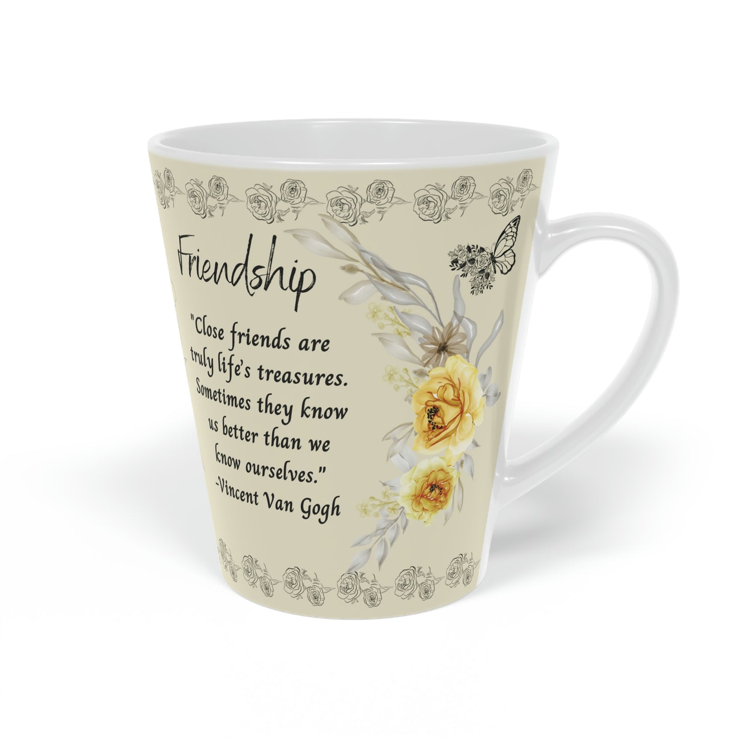 "Friendship" Latte Mug, 12oz