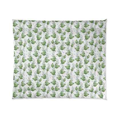 Green Vine Comforter- Queen Size (104"X88")