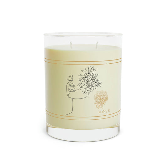 Scented Candle in Ocean Mist & Moss - Full Glass, 11oz
