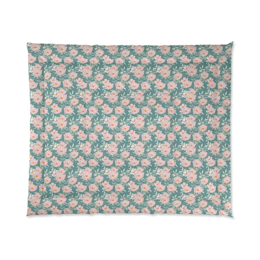 Tropical Floral Comforter- Queen Size (104"X88")