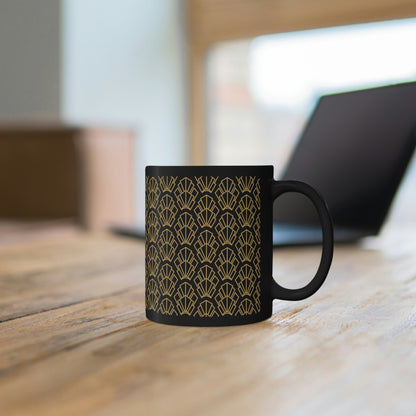 Art Deco Chevron Pattern - 11oz Black Mug